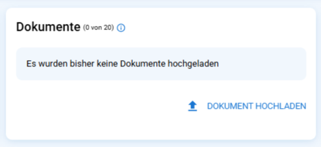 Dokumentenbereich eines Mitarbeiters