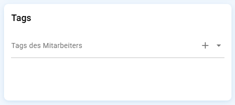 Tags eines Mitarbeiters
